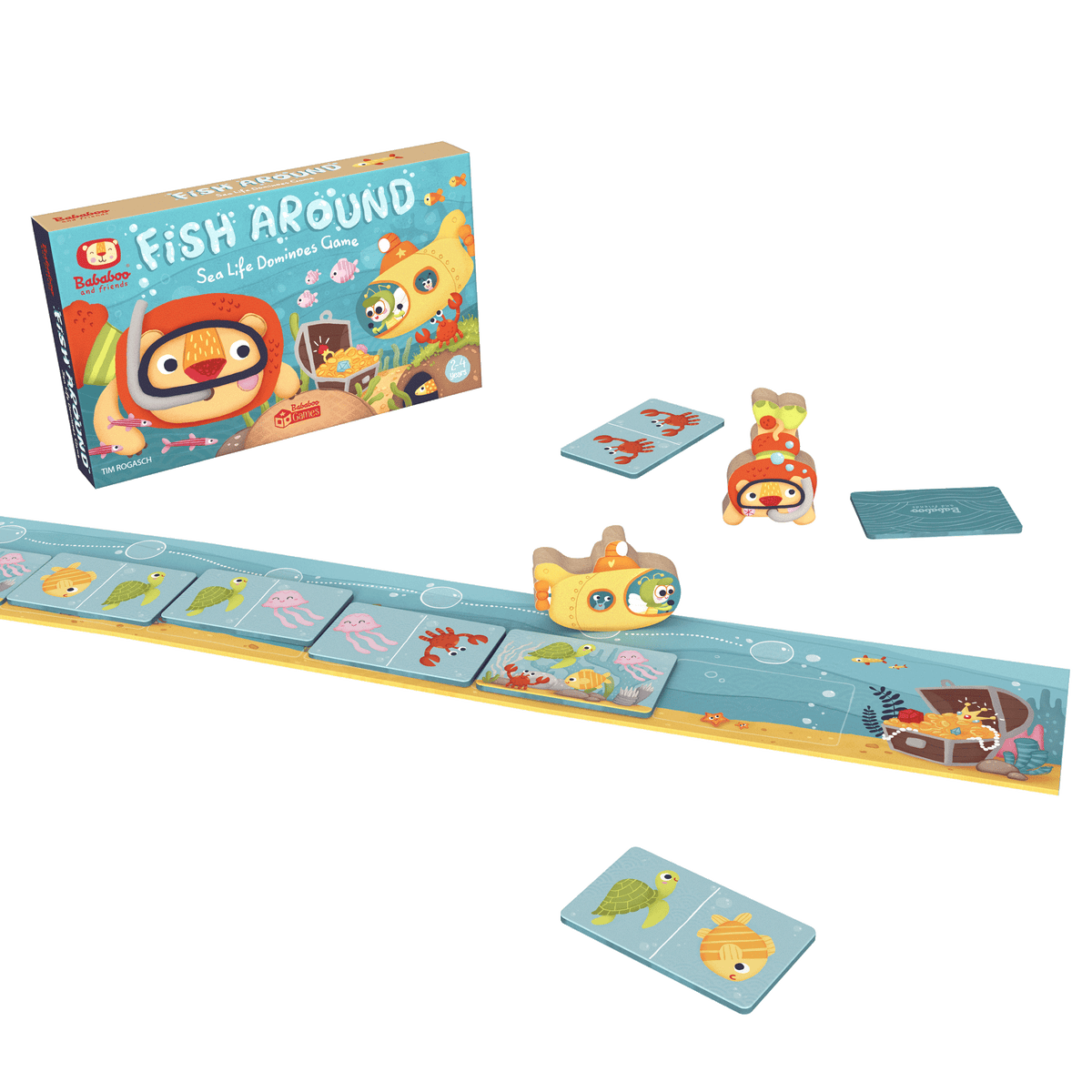"Fish Around" Meerestiere-Domino - Vorbestellung - Lieferbar ab 15.02.2027