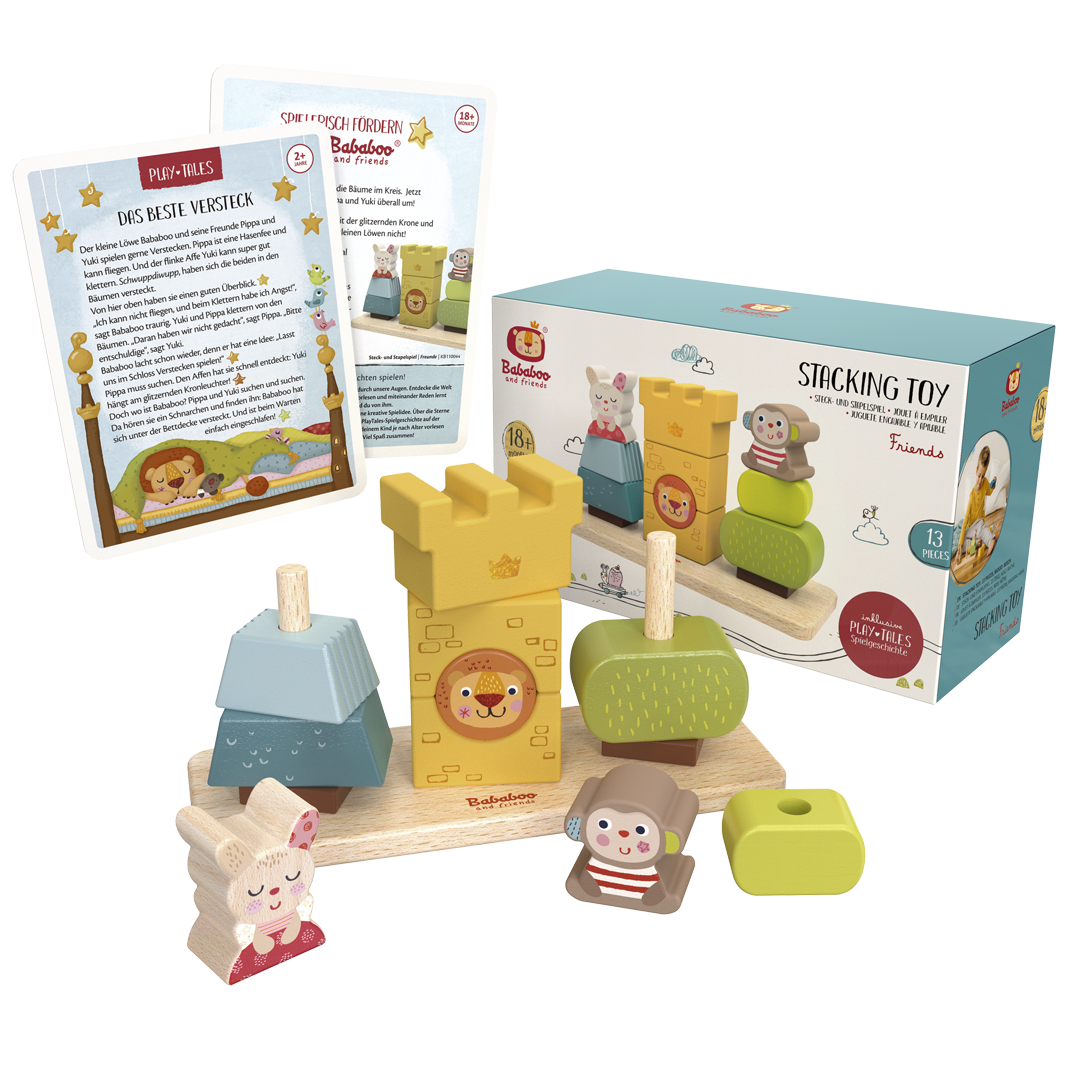 Steck- und Stapelspiel "Freunde"