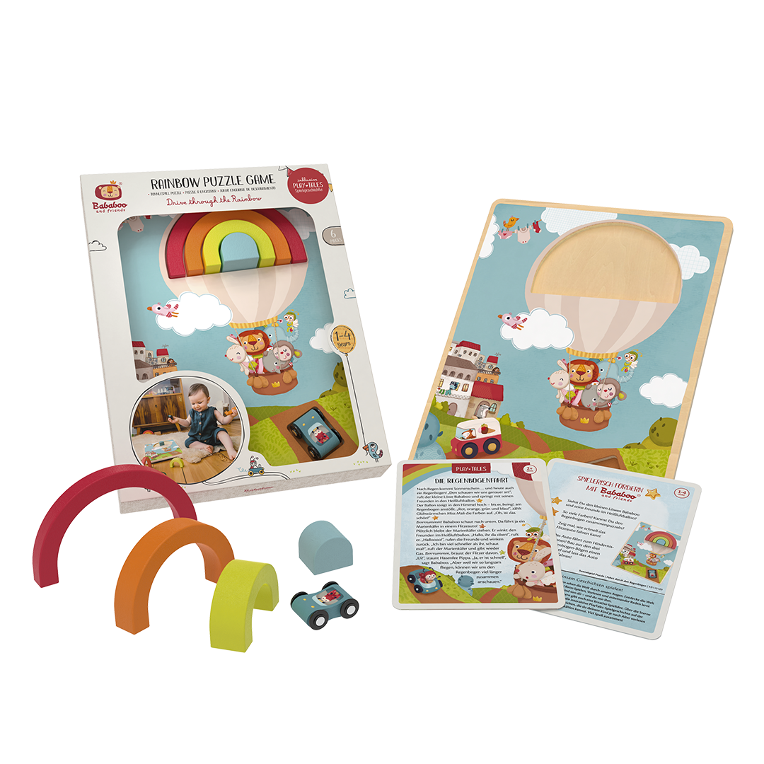 Tunnelspiel Puzzle "Fahrt durch den Regenbogen"