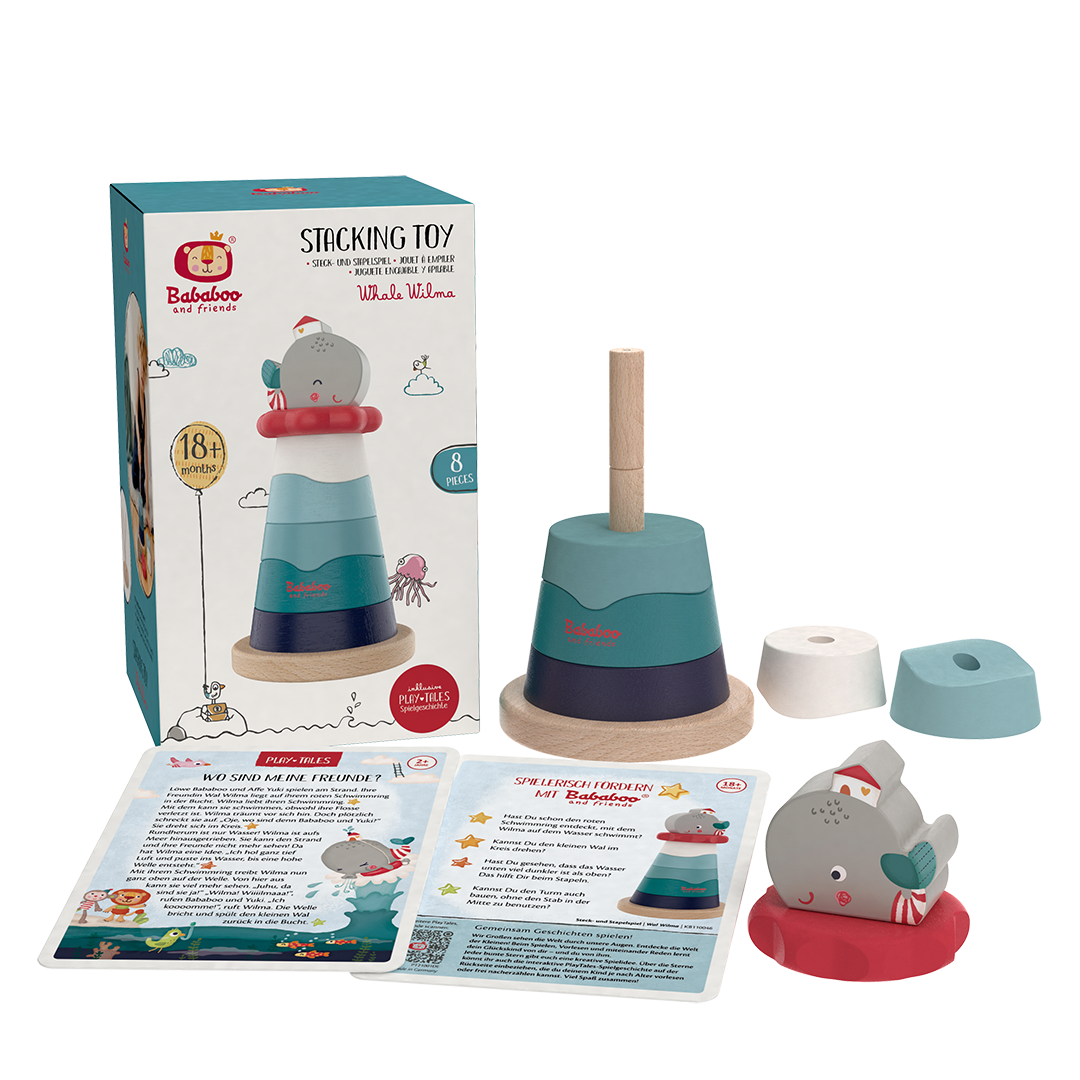 Steck- und Stapelspiel "Wal Wilma"