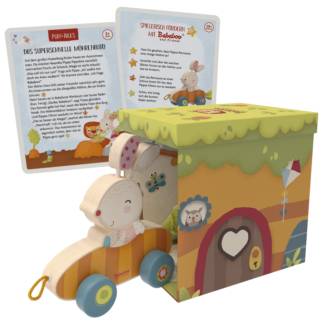 Schiebe- und Nachziehspiel "Hase Pippa"