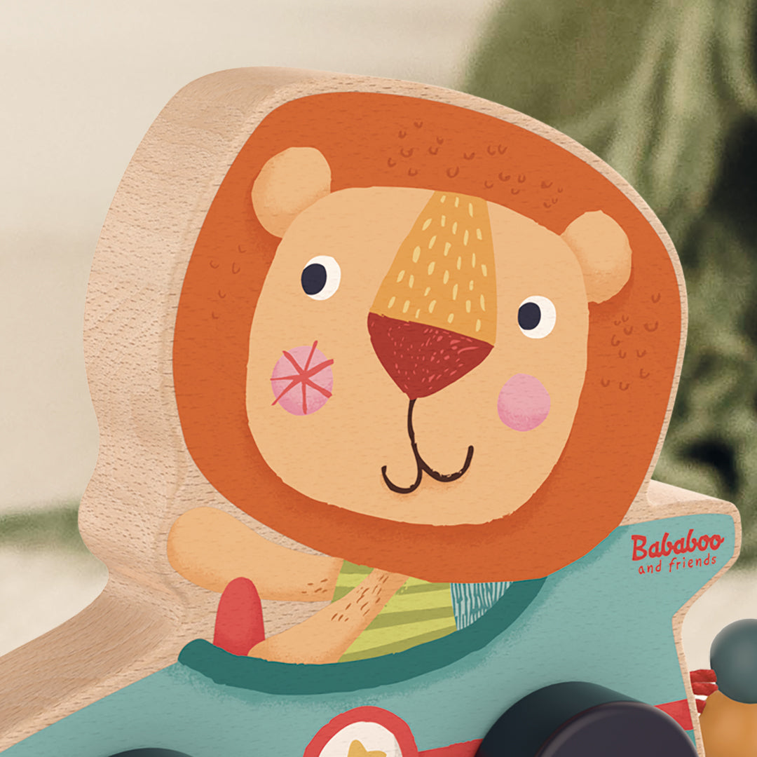 Schiebe- und Nachziehspiel "Löwe Bababoo"