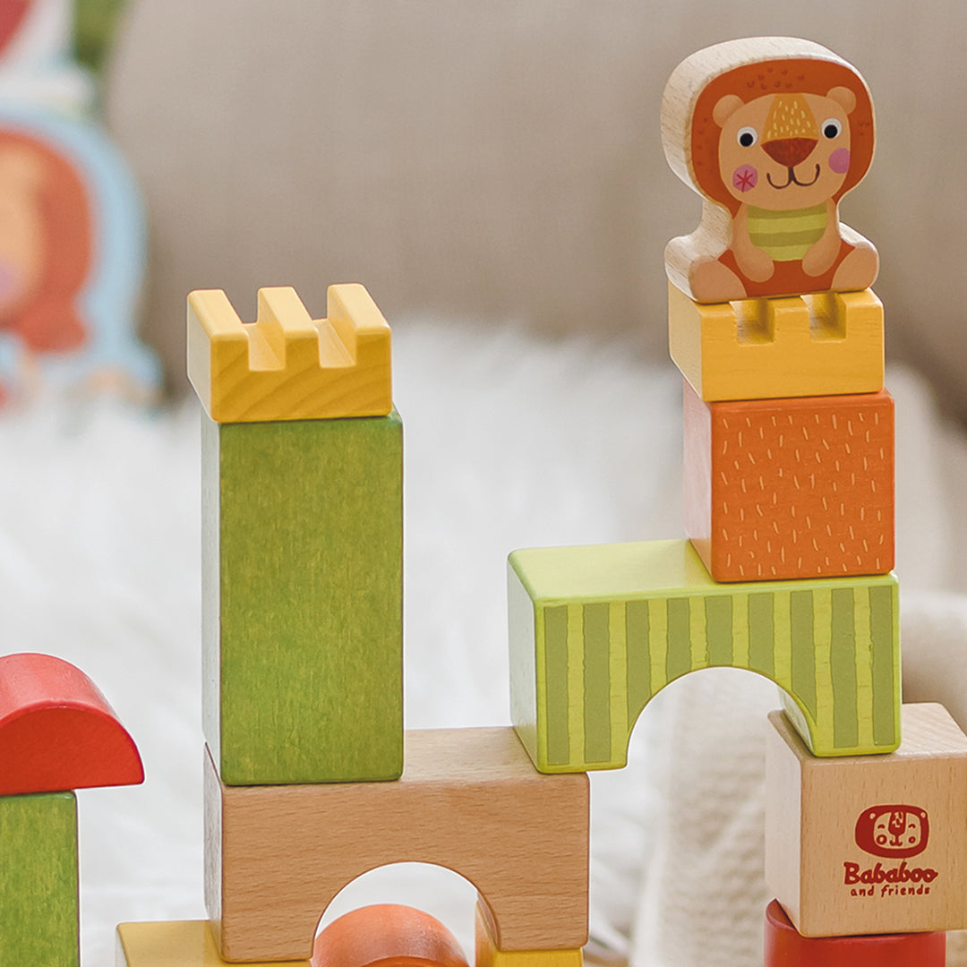 Babablocks Holzbausteine "Löwe Bababoo"