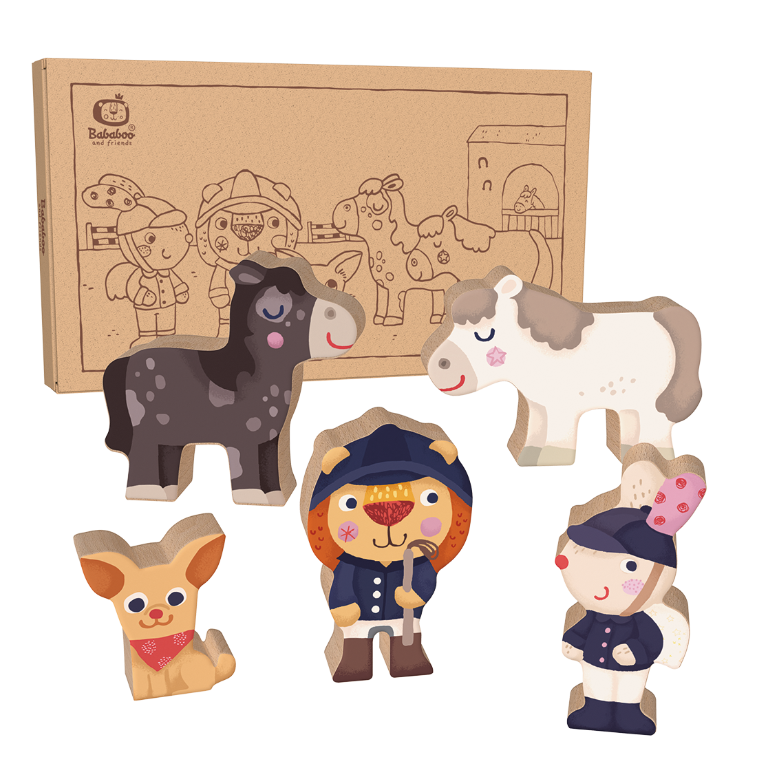 5 Mini Buddies "Pferdestall"