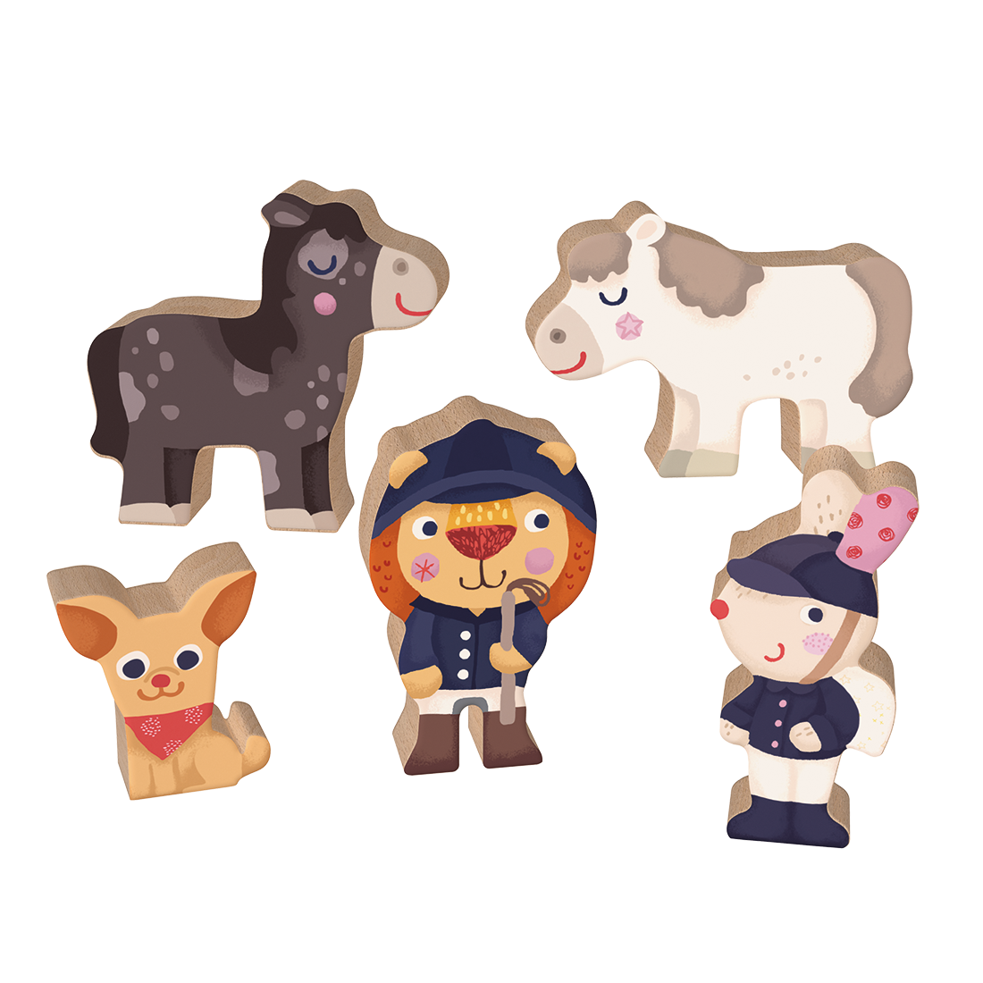 5 Mini Buddies "Pferdestall"
