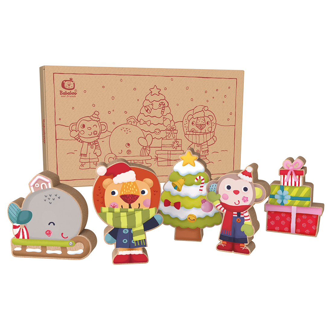 5 Spielfiguren "Weihnachten"
