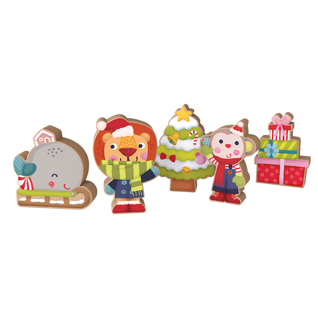 5 Spielfiguren "Weihnachten"