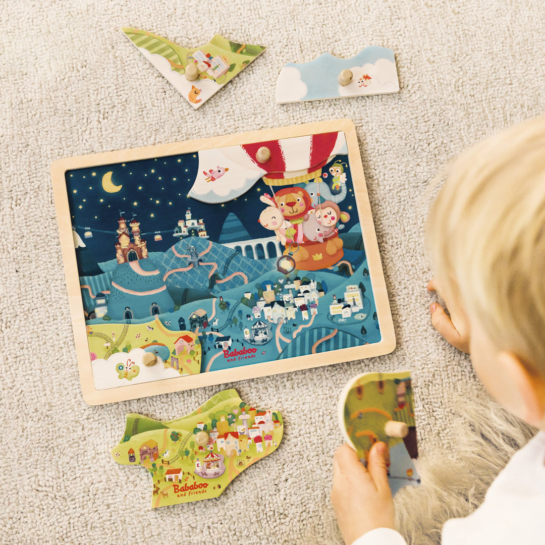 Entdeckungsspiel Puzzle "Tag und Nacht"