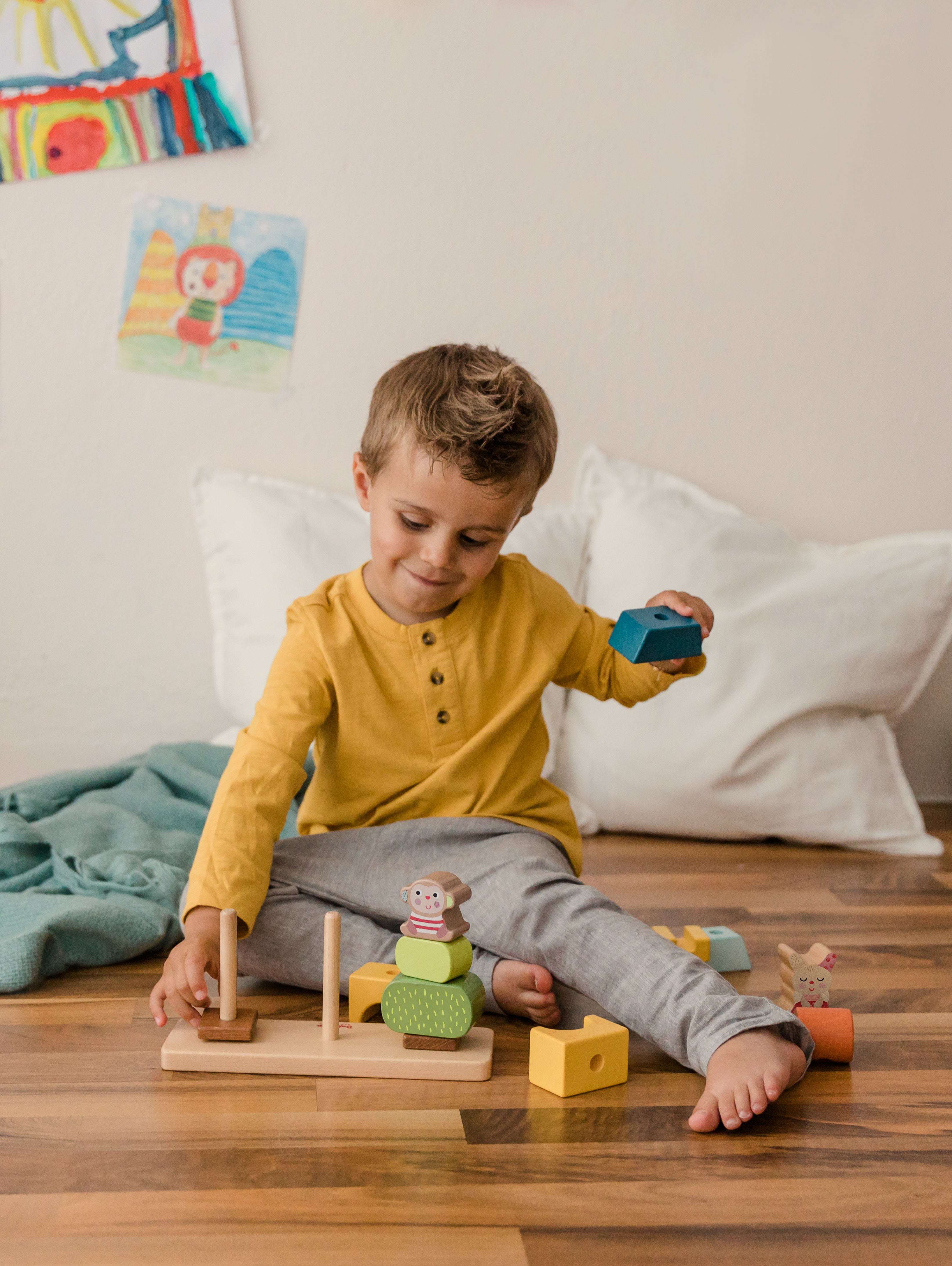 Steck- und Stapelspiel "Freunde"