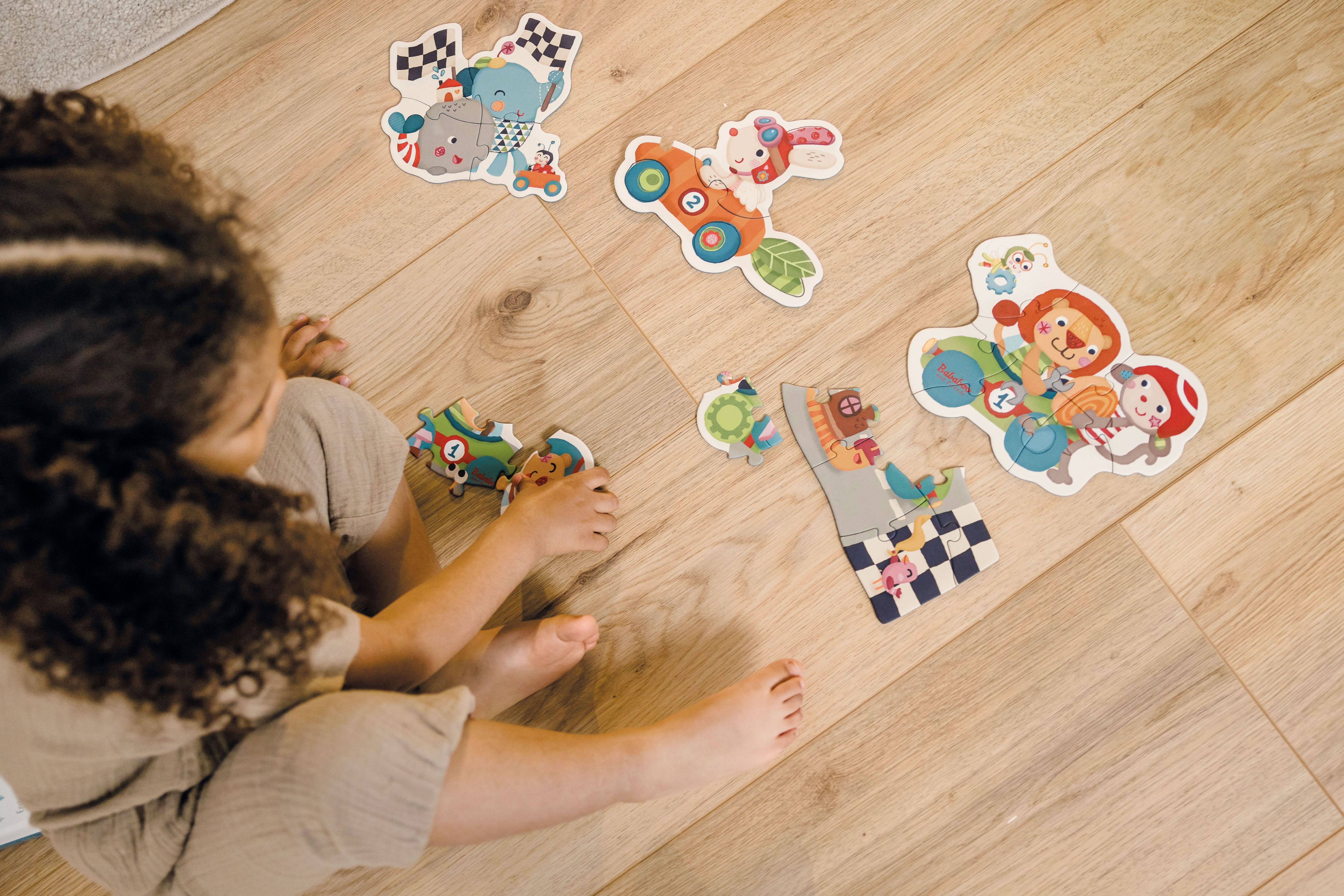 Figurenpuzzle "Bababoos Wettrennen"