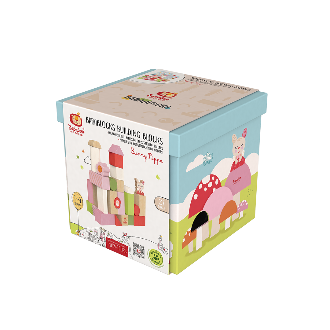 Babablocks Holzbausteine "Hase Pippa"