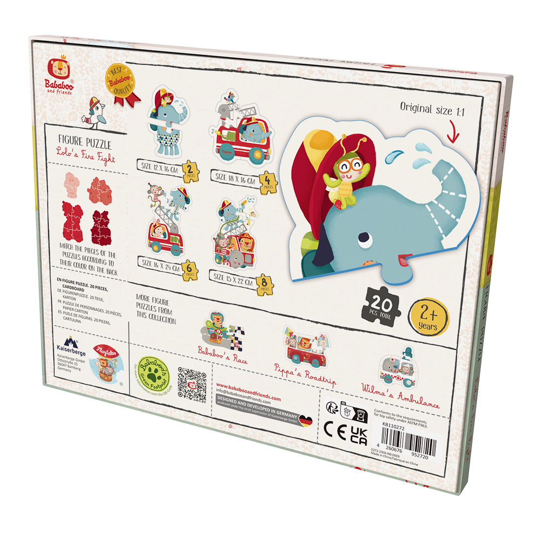 Figurenpuzzle "Lolos Feuerwehreinsatz"