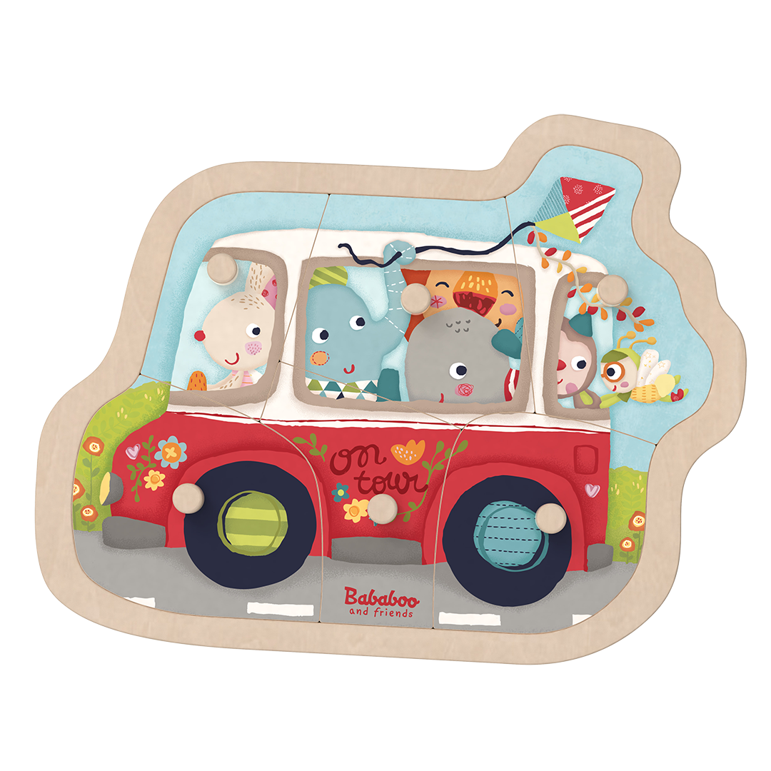 Entdeckungsspiel Puzzle "Freunde auf Reisen"