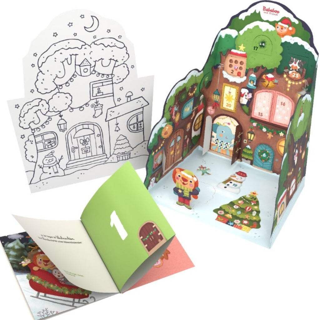 Bababoo-Adventskalender mit Geheimnis-Buch