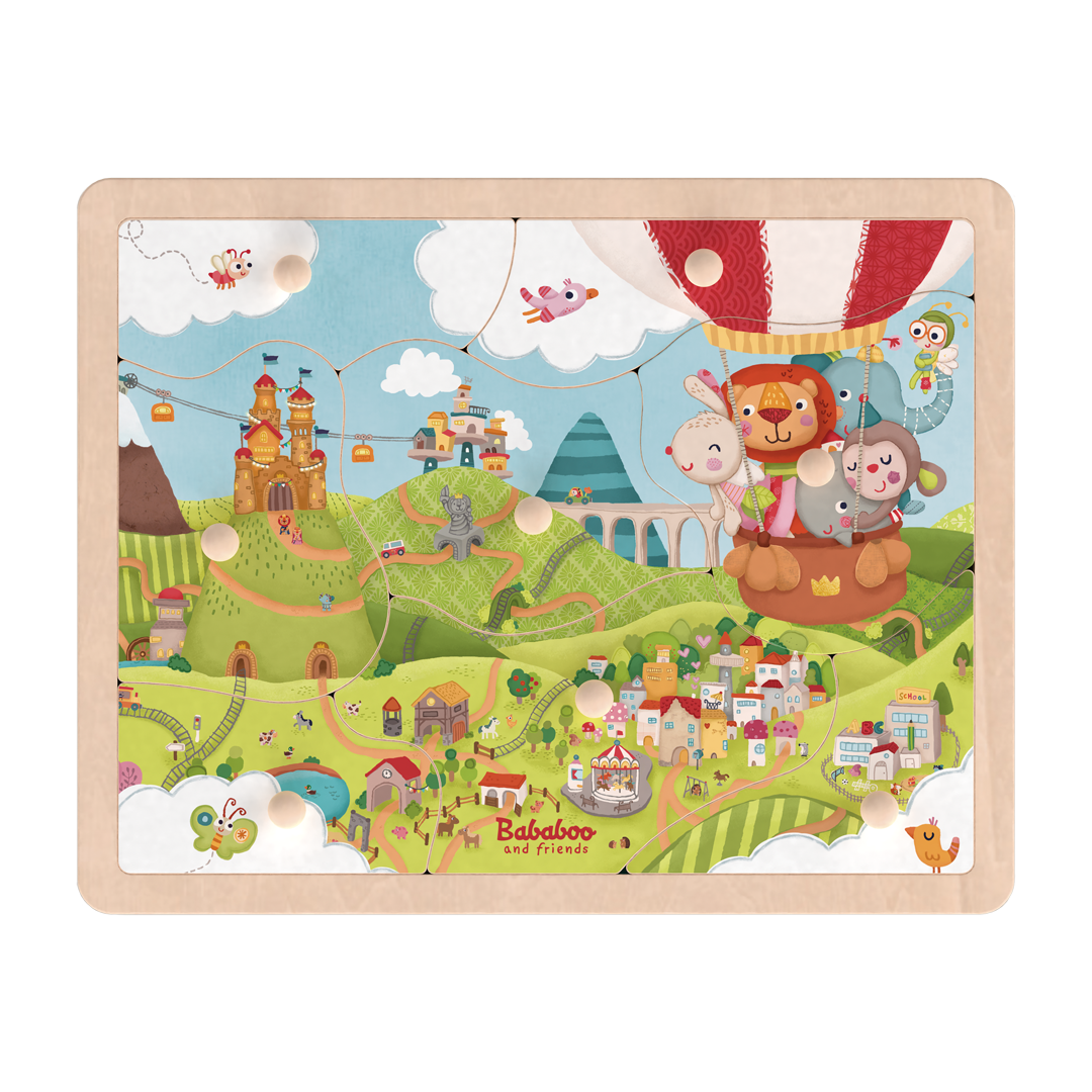 Entdeckungsspiel Puzzle "Tag und Nacht"