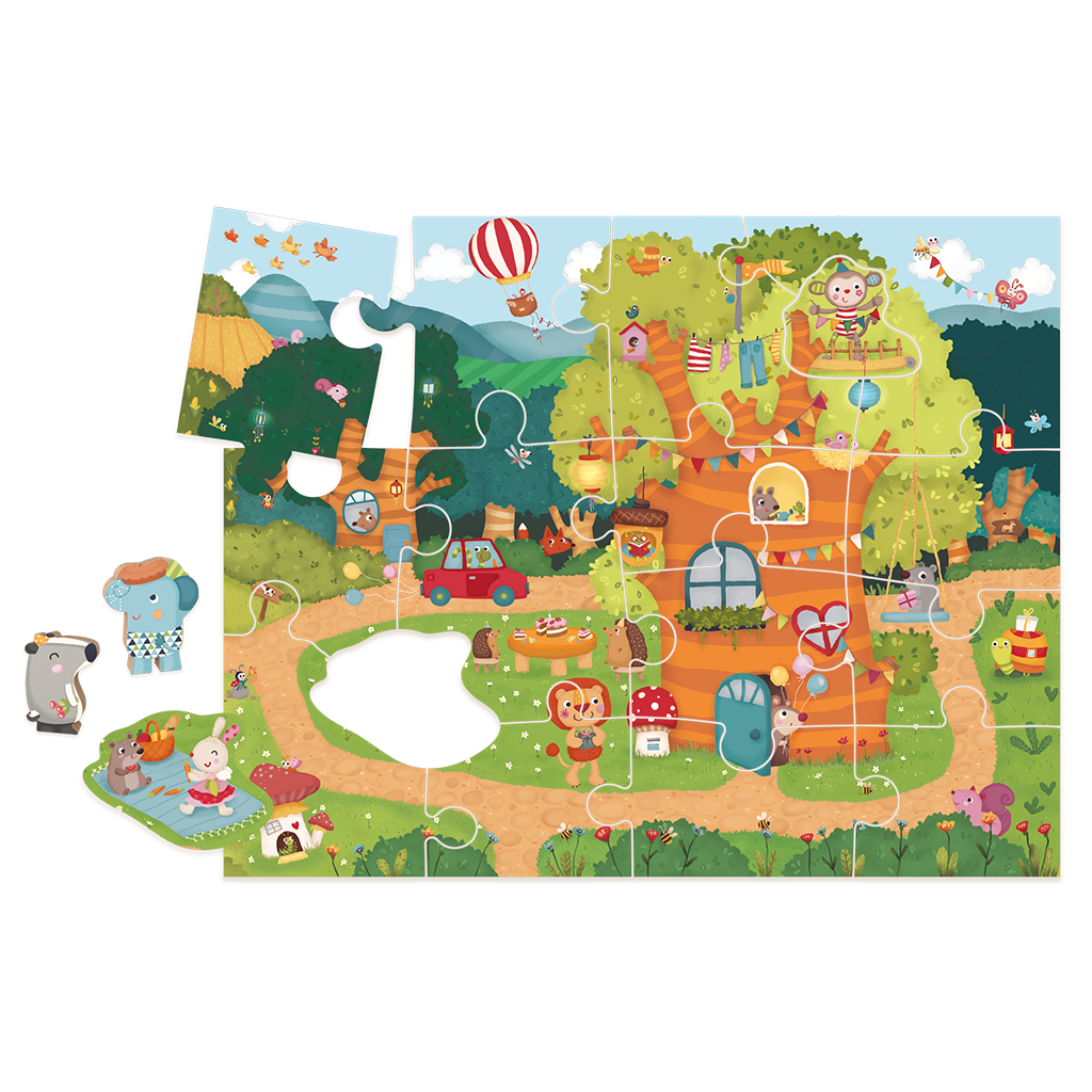 Geschichtenpuzzle "Baumhaus"