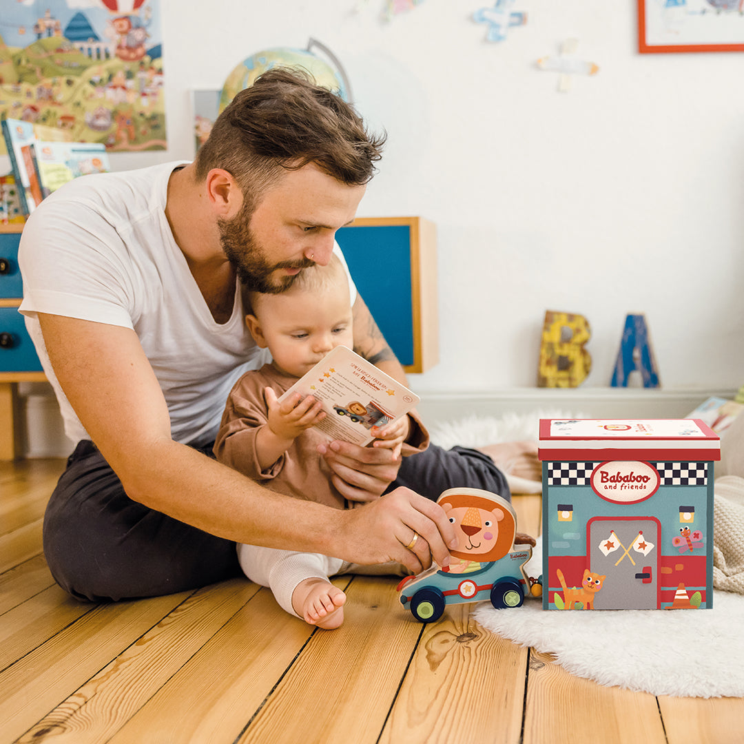 Schiebe- und Nachziehspiel "Löwe Bababoo"
