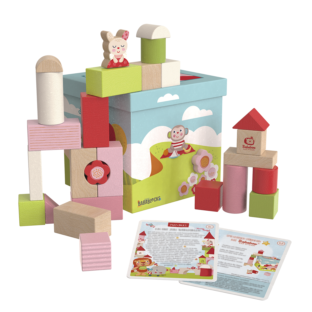 Babablocks Holzbausteine "Hase Pippa"