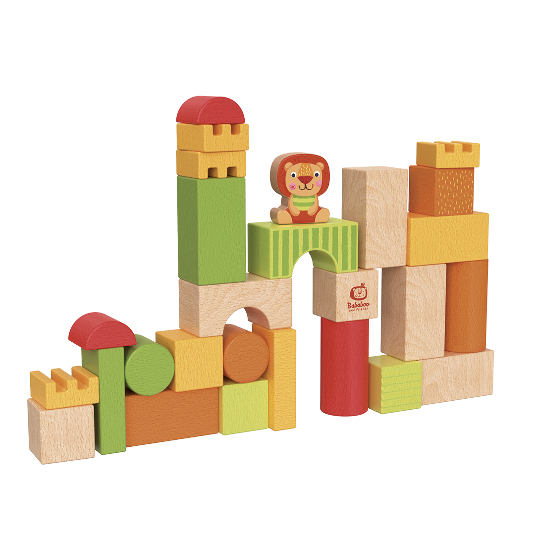 Babablocks Holzbausteine "Löwe Bababoo"