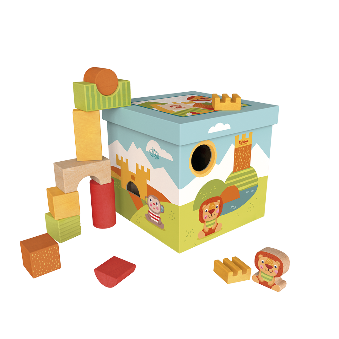 Babablocks Holzbausteine "Löwe Bababoo"