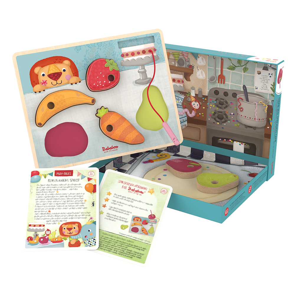 Fädelspiel Puzzle "Würmchen isst so gern"