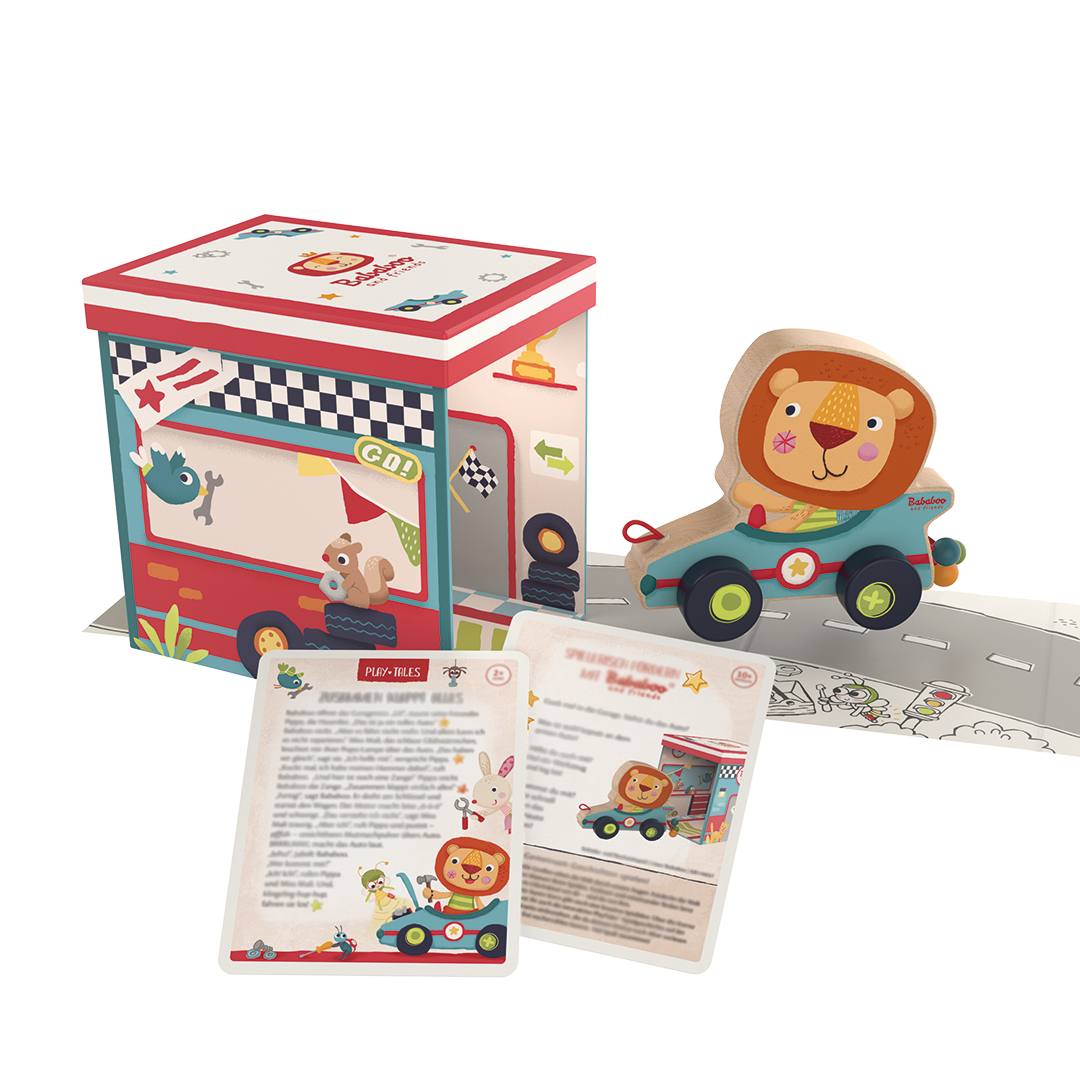 Schiebe- und Nachziehspiel "Löwe Bababoo"