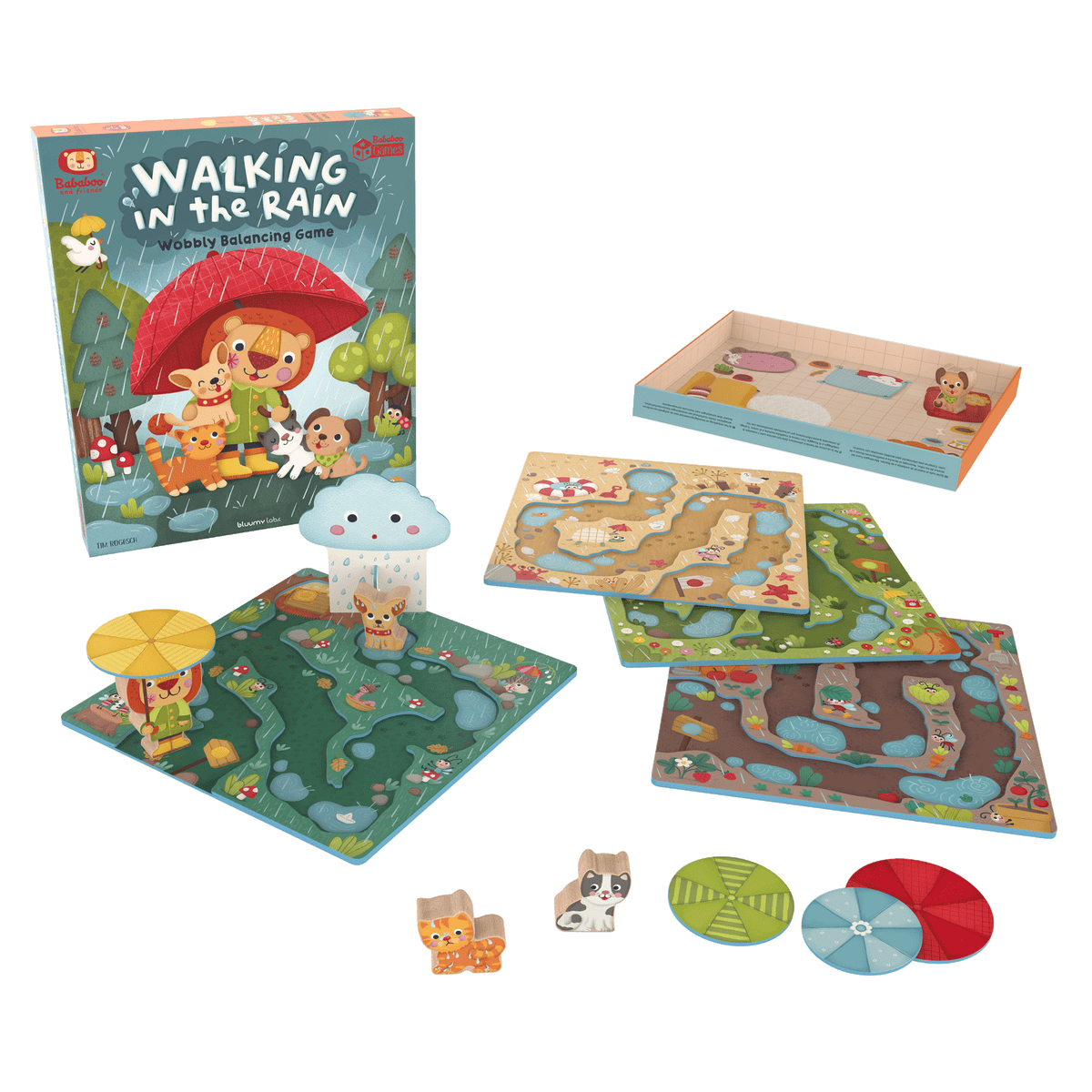 "Walking in the Rain" Wackeliges Balancierspiel